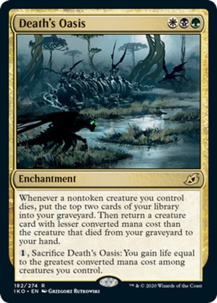 画像1: 【ENG】死のオアシス/Death's Oasis[MTG_IKO_182R] (1)