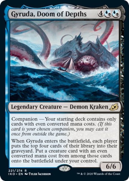 画像1: 【ENG】深海の破滅、ジャイルーダ/Gyruda, Doom of Depths[MTG_IKO_221R] (1)