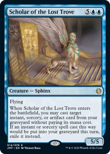 画像1: 【ENG】失われた宝物庫の学者/Scholar of the Lost Trove[MTG_JMP_014R] (1)