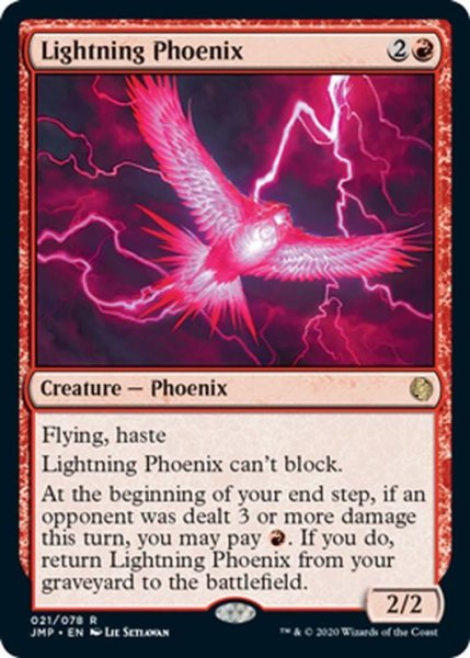 画像1: 【ENG】稲妻のフェニックス/Lightning Phoenix[MTG_JMP_021R] (1)