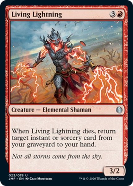 画像1: 【ENG】生ける稲妻/Living Lightning[MTG_JMP_023U] (1)