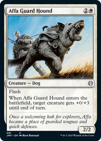 画像1: 【ENG】アーファの番犬/Affa Guard Hound[MTG_JMP_081U] (1)