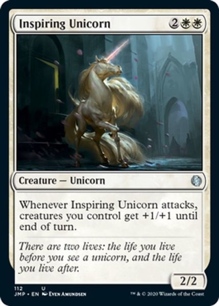 画像1: 【ENG】鼓舞する一角獣/Inspiring Unicorn[MTG_JMP_112U] (1)