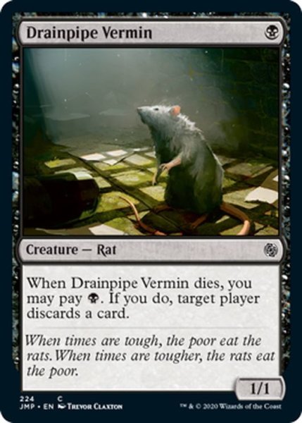 画像1: 【ENG】下水の害獣/Drainpipe Vermin[MTG_JMP_224C] (1)