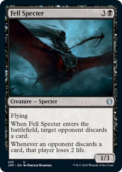 画像1: 【ENG】不吉な死霊/Fell Specter[MTG_JMP_233U] (1)