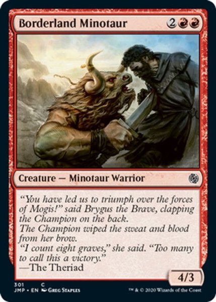 画像1: 【ENG】国境地帯のミノタウルス/Borderland Minotaur[MTG_JMP_301C] (1)