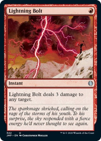 画像1: 【ENG】稲妻/Lightning Bolt[MTG_JMP_342U] (1)