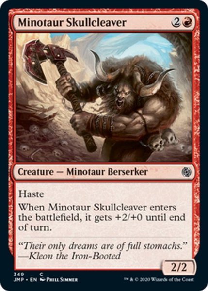 画像1: 【ENG】ミノタウルスの頭蓋断ち/Minotaur Skullcleaver[MTG_JMP_349C] (1)