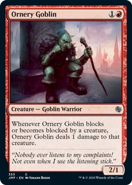 画像1: 【ENG】気難しいゴブリン/Ornery Goblin[MTG_JMP_353C] (1)