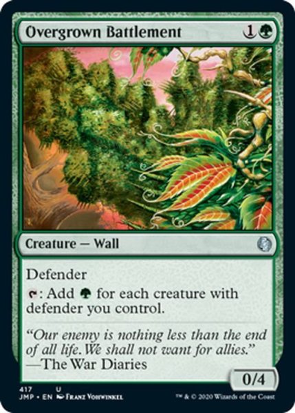 画像1: 【ENG】草茂る胸壁/Overgrown Battlement[MTG_JMP_417U] (1)