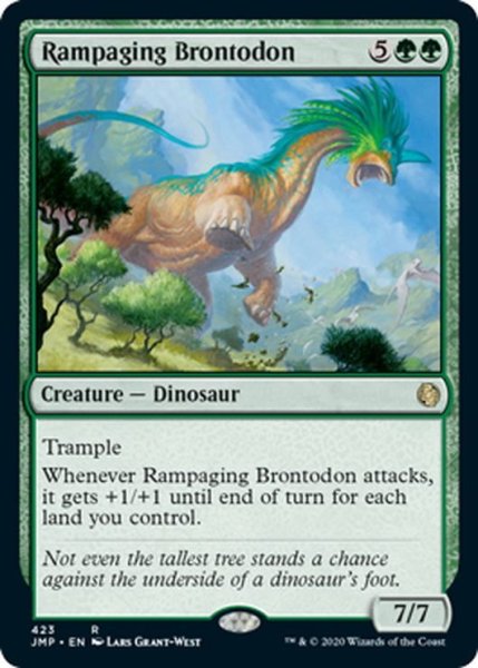 画像1: 【ENG】暴れ回るブロントドン/Rampaging Brontodon[MTG_JMP_423R] (1)