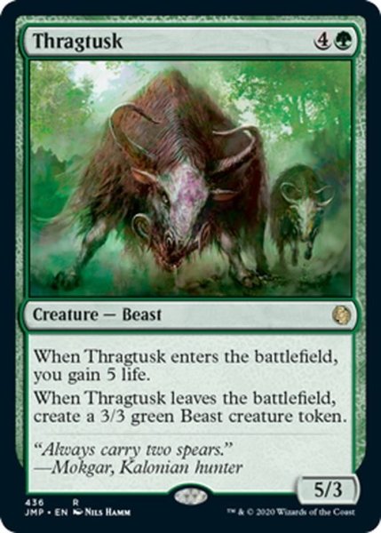 画像1: 【ENG】スラーグ牙/Thragtusk[MTG_JMP_436R] (1)