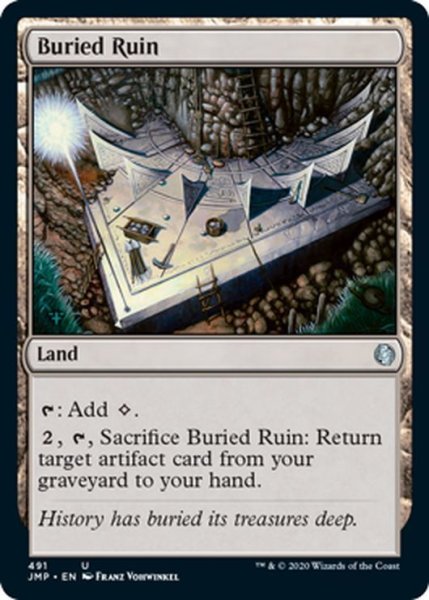 画像1: 【ENG】埋没した廃墟/Buried Ruin[MTG_JMP_491U] (1)