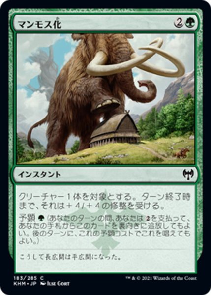 画像1: 【JPN】マンモス化/Mammoth Growth[MTG_KHM_183Ｃ] (1)