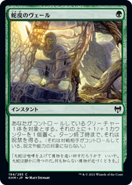 画像1: 【JPN】蛇皮のヴェール/Snakeskin Veil[MTG_KHM_194Ｃ] (1)