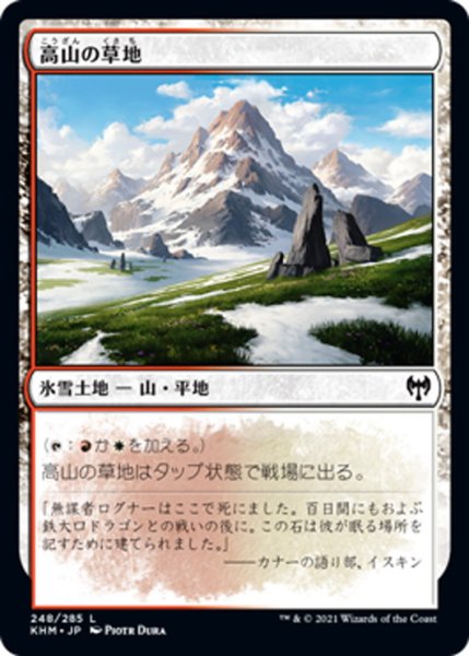 画像1: 【JPN】高山の草地/Alpine Meadow[MTG_KHM_248Ｃ] (1)