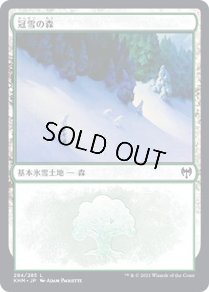 画像1: 【JPN】冠雪の森/Snow-Covered Forest[MTG_KHM_284Ｌ] (1)