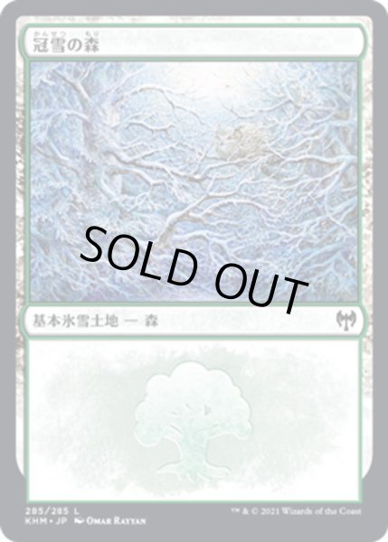 画像1: 【JPN】冠雪の森/Snow-Covered Forest[MTG_KHM_285Ｌ] (1)