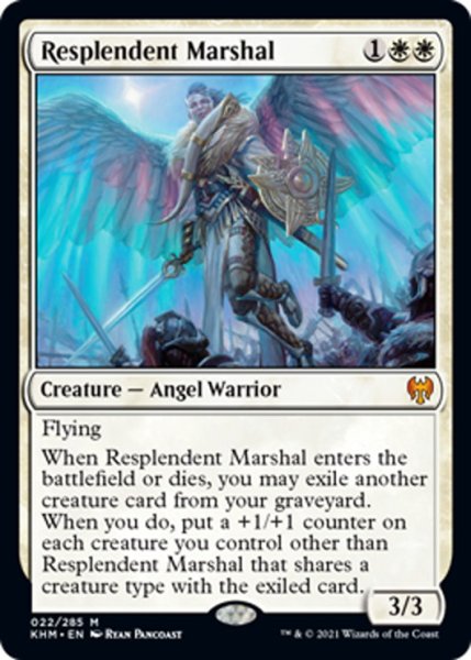 画像1: 【ENG】輝かしい司令官/Resplendent Marshal[MTG_KHM_022Ｍ] (1)