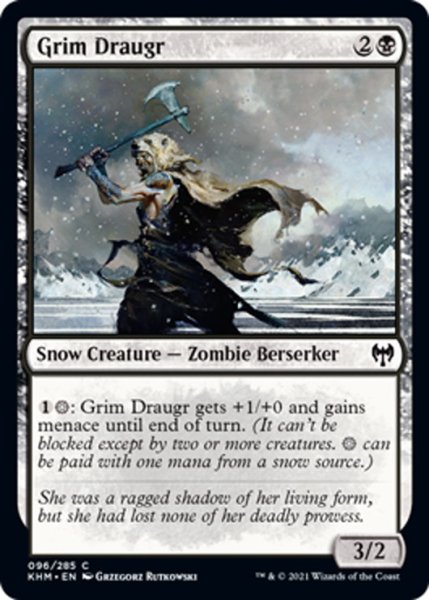 画像1: 【ENG】残忍なドローガー/Grim Draugr[MTG_KHM_096Ｃ] (1)