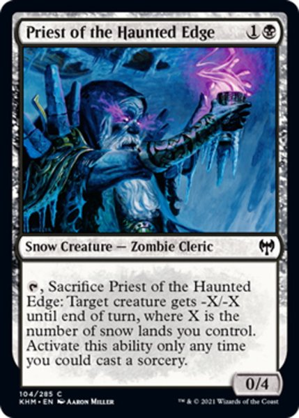 画像1: 【ENG】死霊堤の司祭/Priest of the Haunted Edge[MTG_KHM_104Ｃ] (1)