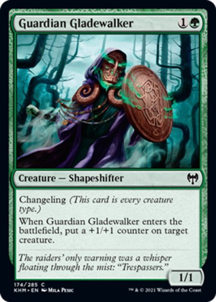 画像1: 【ENG】護衛の林歩き/Guardian Gladewalker[MTG_KHM_174Ｃ] (1)