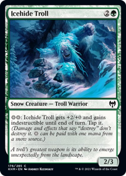 画像1: 【ENG】氷皮のトロール/Icehide Troll[MTG_KHM_176Ｃ] (1)