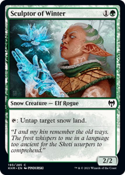 画像1: 【ENG】冬を彫る者/Sculptor of Winter[MTG_KHM_193Ｃ] (1)