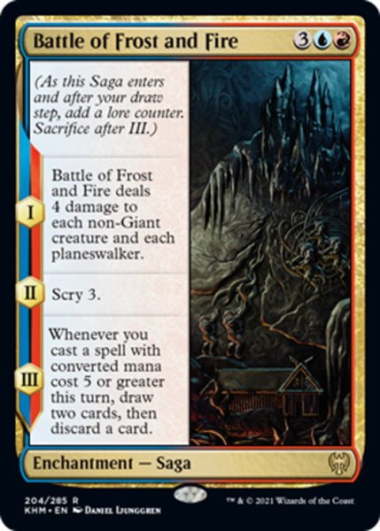 画像1: 【ENG】霜と火の戦い/Battle of Frost and Fire[MTG_KHM_204Ｒ] (1)