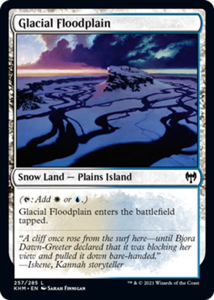 画像1: 【ENG】氷河の氾濫原/Glacial Floodplain[MTG_KHM_257Ｃ] (1)