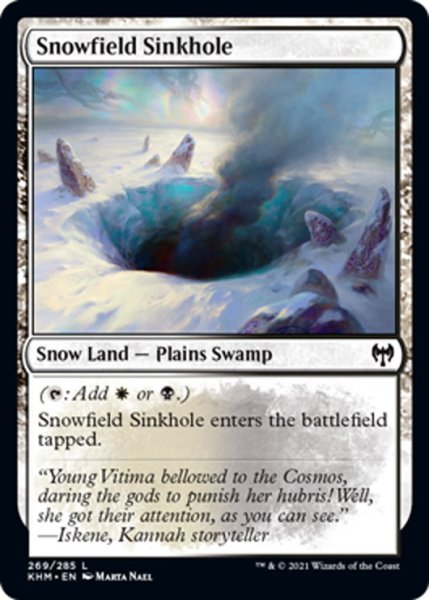 画像1: 【ENG】雪原の陥没孔/Snowfield Sinkhole[MTG_KHM_269Ｃ] (1)