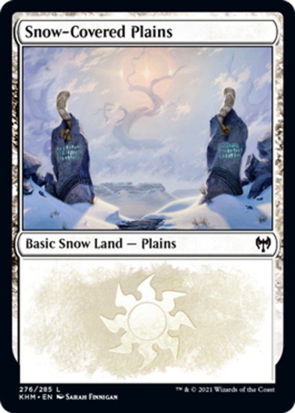 画像1: 【ENG】冠雪の平地/Snow-Covered Plains[MTG_KHM_276Ｌ] (1)