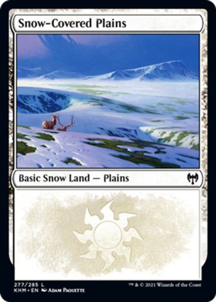 画像1: 【ENG】冠雪の平地/Snow-Covered Plains[MTG_KHM_277Ｌ] (1)