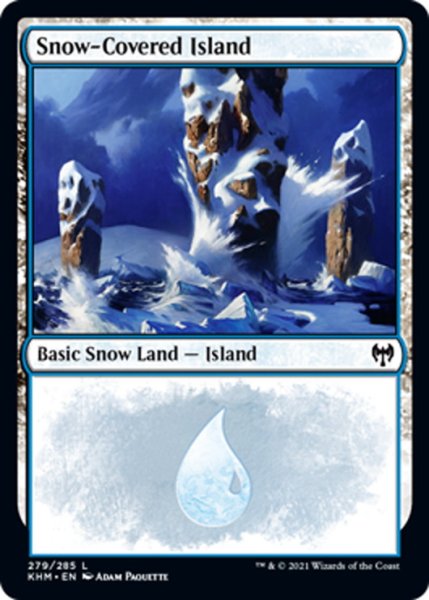 画像1: 【ENG】冠雪の島/Snow-Covered Island[MTG_KHM_279Ｌ] (1)