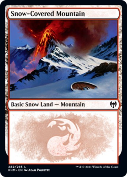 画像1: 【ENG】冠雪の山/Snow-Covered Mountain[MTG_KHM_282Ｌ] (1)