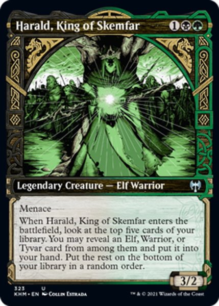 画像1: 【ENG】スケムファーの王、ヘラルド/Harald, King of Skemfar[MTG_KHM_323Ｕ] (1)