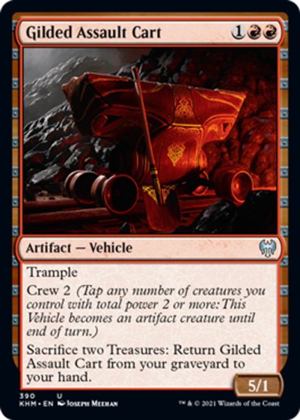 画像1: 【ENG】金の突撃車/Gilded Assault Cart[MTG_KHM_390Ｕ] (1)