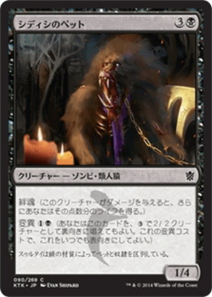 画像1: 【JPN】シディシのペット/Sidisi's Pet[MTG_KTK_090C] (1)