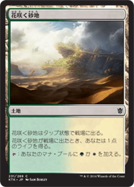 画像1: 【JPN】花咲く砂地/Blossoming Sands[MTG_KTK_231C] (1)