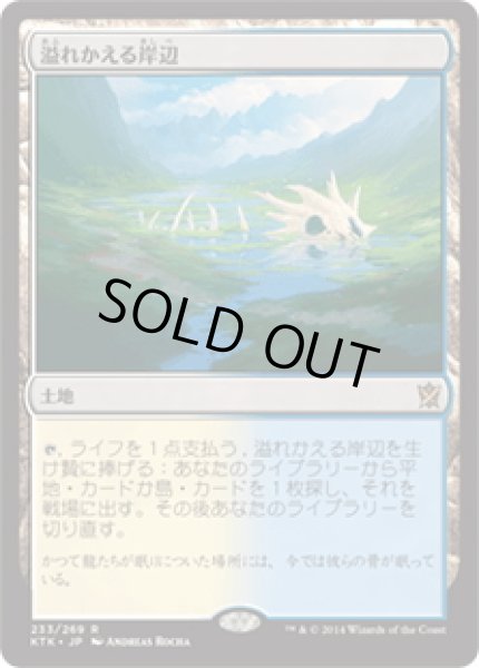 画像1: 【JPN】溢れかえる岸辺/Flooded Strand[MTG_KTK_233R] (1)