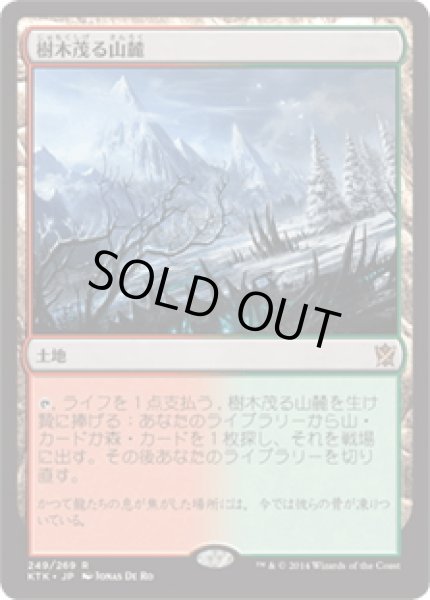 画像1: 【JPN】樹木茂る山麓/Wooded Foothills[MTG_KTK_249R] (1)