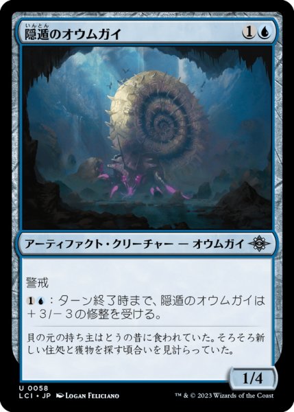 画像1: 【JPN】隠遁のオウムガイ/Hermitic Nautilus[MTG_LCI_058U] (1)