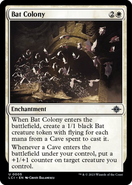 画像1: 【ENG】コウモリの群棲/Bat Colony[MTG_LCI_005U] (1)