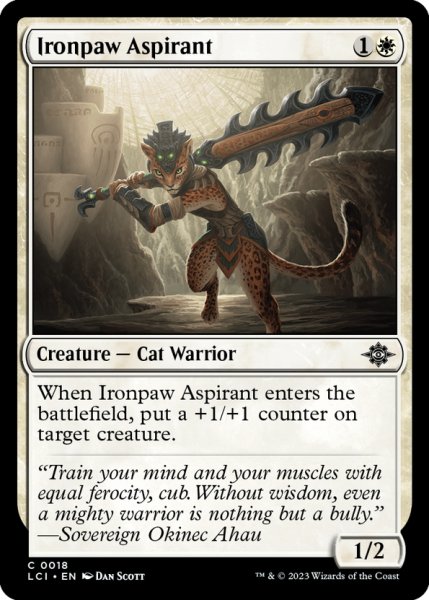 画像1: 【ENG】鉄脚の野心家/Ironpaw Aspirant[MTG_LCI_018C] (1)