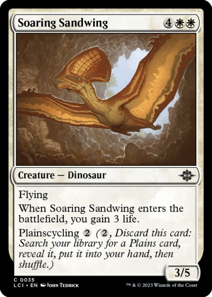 画像1: 【ENG】飛翔する砂翼/Soaring Sandwing[MTG_LCI_035C] (1)