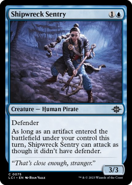 画像1: 【ENG】難破船の歩哨/Shipwreck Sentry[MTG_LCI_075C] (1)