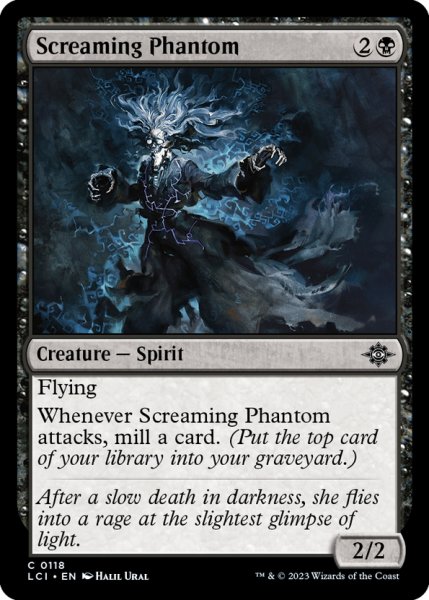 画像1: 【ENG】泣き叫ぶ幻影/Screaming Phantom[MTG_LCI_118C] (1)