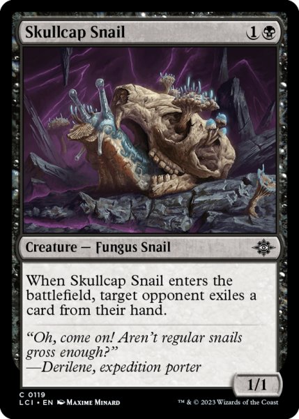 画像1: 【ENG】頭蓋マイマイ/Skullcap Snail[MTG_LCI_119C] (1)