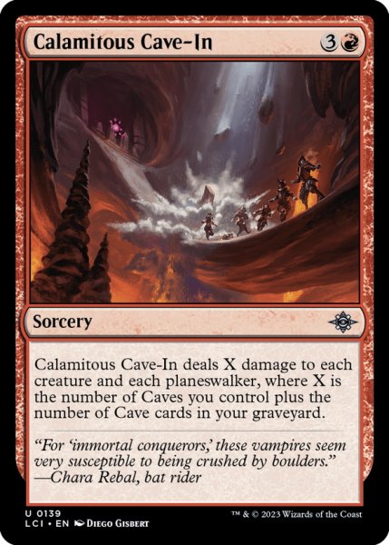 画像1: 【ENG】壊滅的な落盤/Calamitous Cave-In[MTG_LCI_139U] (1)