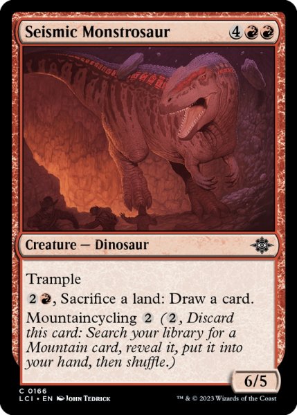 画像1: 【ENG】地鳴りのモンストロサウルス/Seismic Monstrosaur[MTG_LCI_166C] (1)